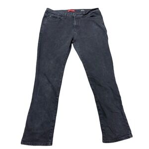 MBX Mens‎ Slim Fit Black Jeans 36x28 Straight Leg Stretch Denim